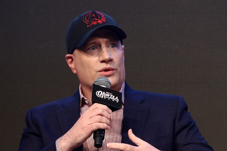 Kevin Feige menghadiri press conference film Avengers: Endgame di Seoul, South Korea, pada 15 April 2019.