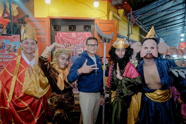 Sandiaga Uno saat mengunjungi Pekan Budaya Tionghoa Yogyakarta (PBTY) 2023.
