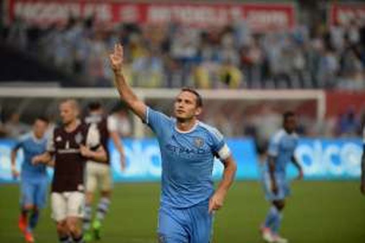 Frank Lampard mencetak hat-trick pada laga versus Colorado Rapids, Sabtu (30/7/2016).