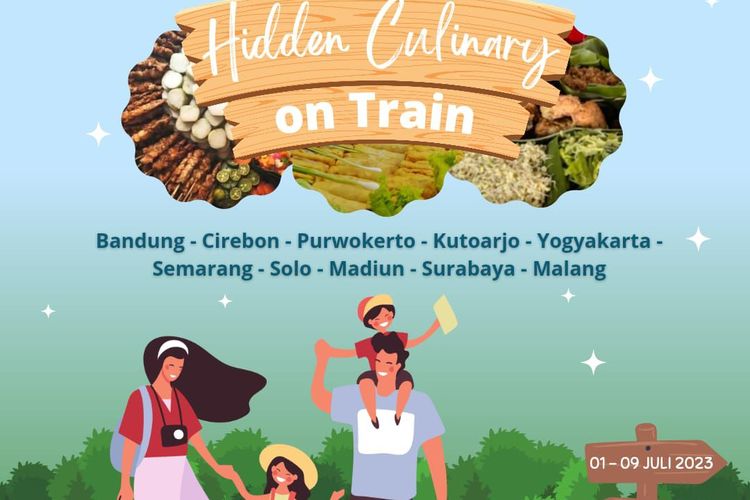 Program Hidden Culinary on Train dari KAI Services hadirkan makanan khas daerah selama 1-9 Juli 2023.