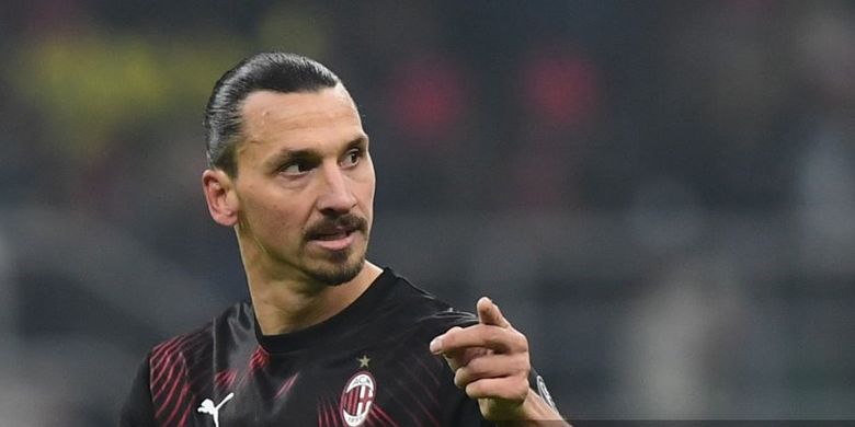 Penyerang AC Milan, Zlatan Ibrahimovic