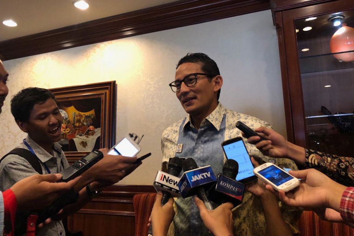 Wakil Gubernur DKI Jakarta Sandiaga Uno pada Rabu (9/5/2018). 