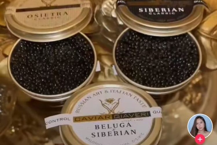 Sisca Kohl tunjukkan caviar