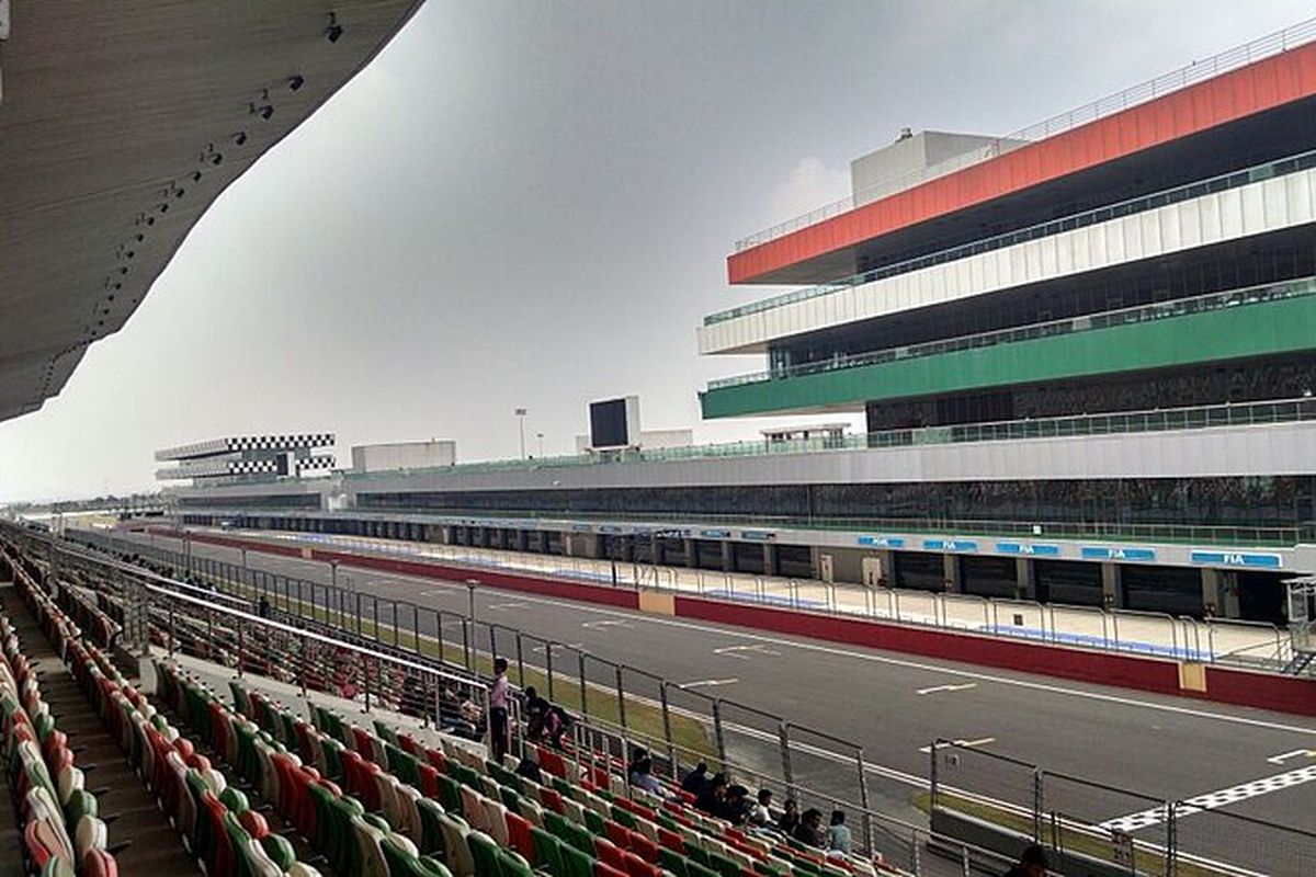 Ilustrasi Buddh International Circuit, calon lokasi ajang balap MotoGP India.