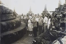Ratu Elizabeth II Pernah ke Candi Borobudur Saat Pemugaran 1974