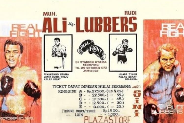 Poster Ali-Lubbers di jakarta, 1973