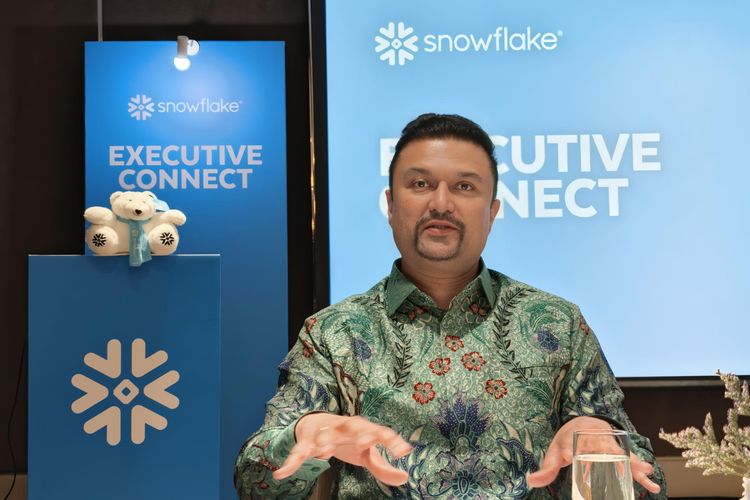 Regional Vice President & Managing Director Southeast Asia Snowflake, Satchit Joglekar, dalam wawancara eksklusif dengan Kompas.com di The St. Regis Jakarta, Jakarta Selatan, Kamis (17/4/2026).