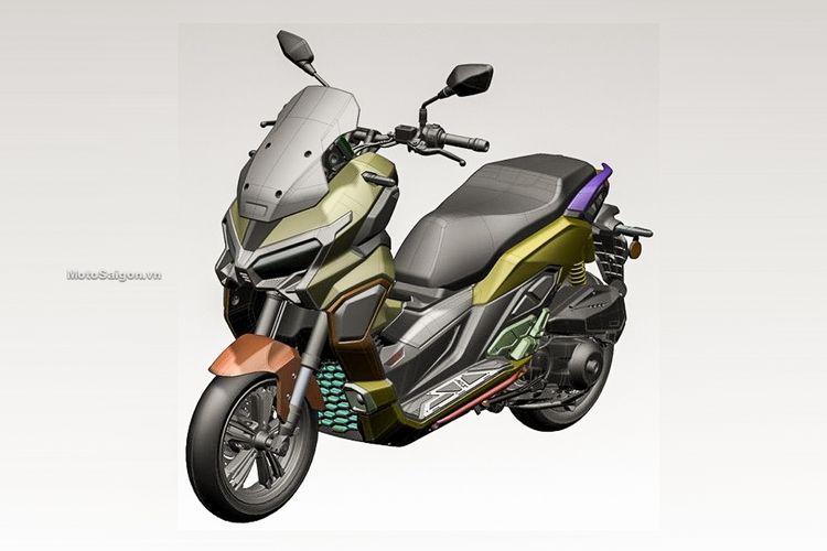 Gambar 3D dari Honda ADV 350
