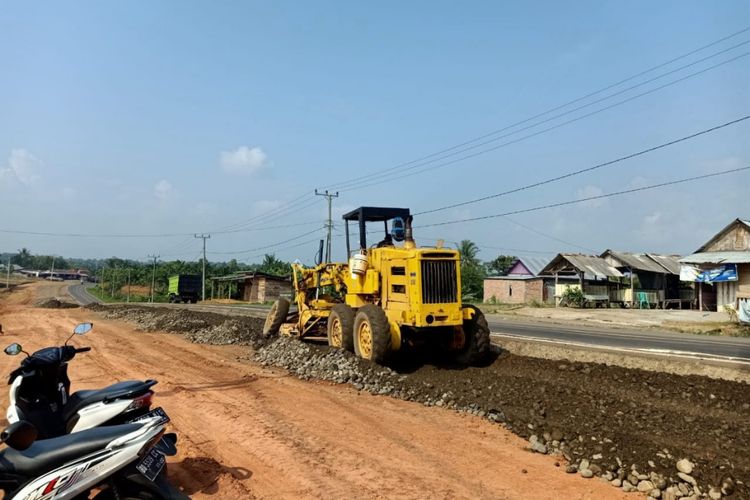 Pembangunan Bengkulu Outer Ring Road/BORR atau Jalan Lingkar Luar Bengkulu.