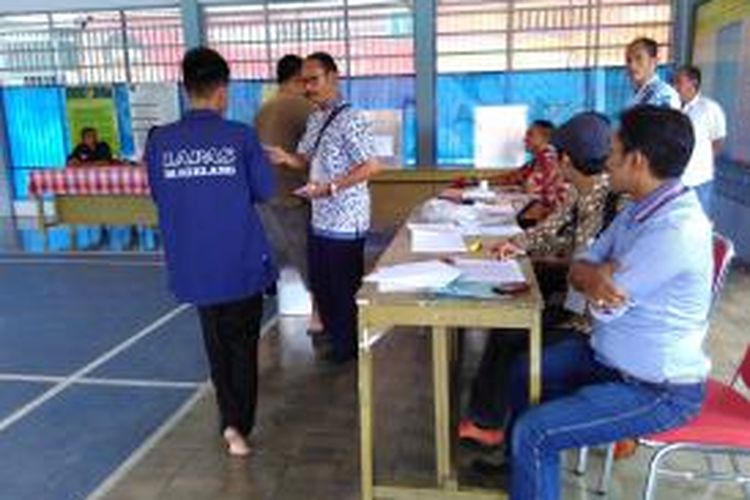 TPS khusus di Lapas IIA Magelang pada Pilkada Kota Magelang, Rabu (6/12/2015).