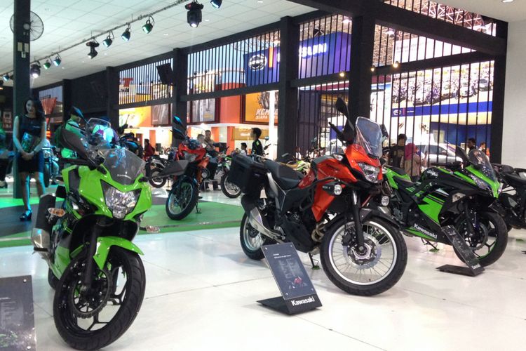 Kawasaki di Jakarta Fair Kemayoran 2017.