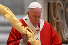 Corona Belum Mereda, Paus Fransiskus Pimpin Misa Minggu Palma via Livestream