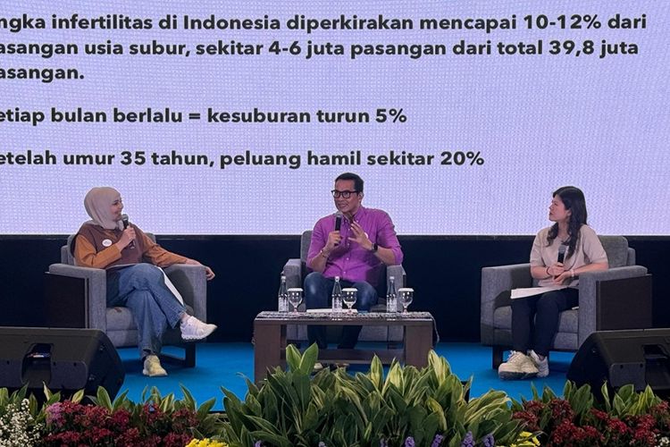 Talkshow edukasi bertajuk Strategi Program Hamil di Usia 35+ digelar oleh Klinik Fertilitas dan Bayi Tabung MBRIO Mitra Keluarga Kelapa Gading Jakarta, Sabtu, (30/8/2025). 