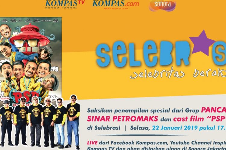 OM Pancaran Sinar Petromaks akan tampil pada program Selebrasi (Selebritas Beraksi) pada Selasa (22/1/2019).