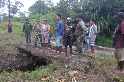 Senangnya Warga Kampung Mandiri Jaya Papua, Punya Jembatan Setelah Menunggu 12 Tahun