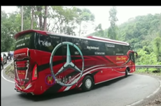 Intip Skill Sopir Bus PO Sinar Dempo Taklukkan Tikungan Endikat