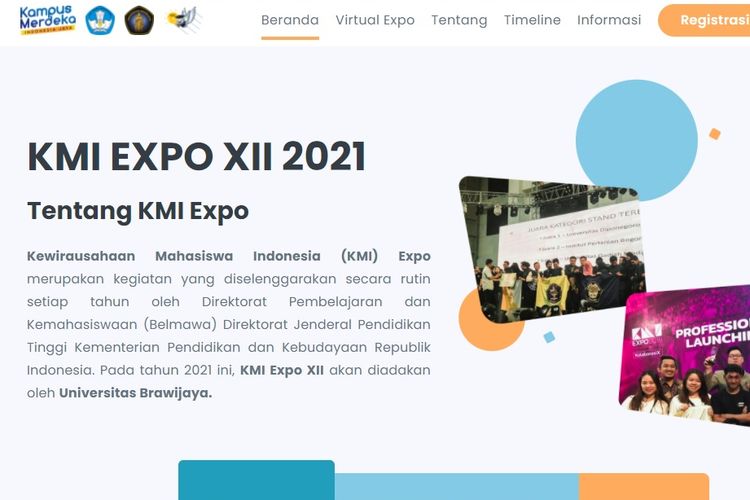 Kewirausahaan Mahasiswa Indonesia (KMI) Expo XII 2021 