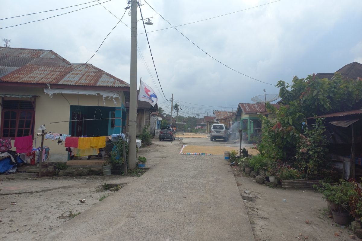 Foto: Suasana Lingkungan Tapian Nauli,Gang Alafson, Kelurahan Sukaraja, Kecamatan Siantar Marihat, Kota Pematang Siantar, Kamis (5/6/2023).