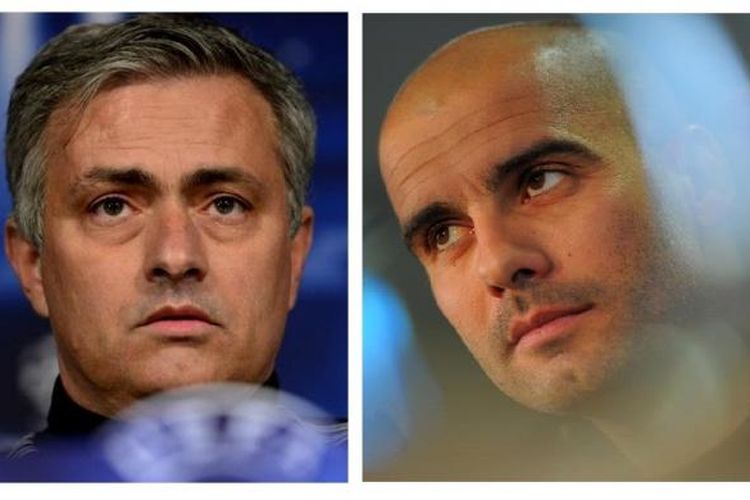 Jose Mourinho dan Pep Guardiola