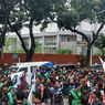 Imbas Demo Ojol Tolak ERP di DPRD DKI, Lalin Jalan Kebon Sirih Padat Merayap