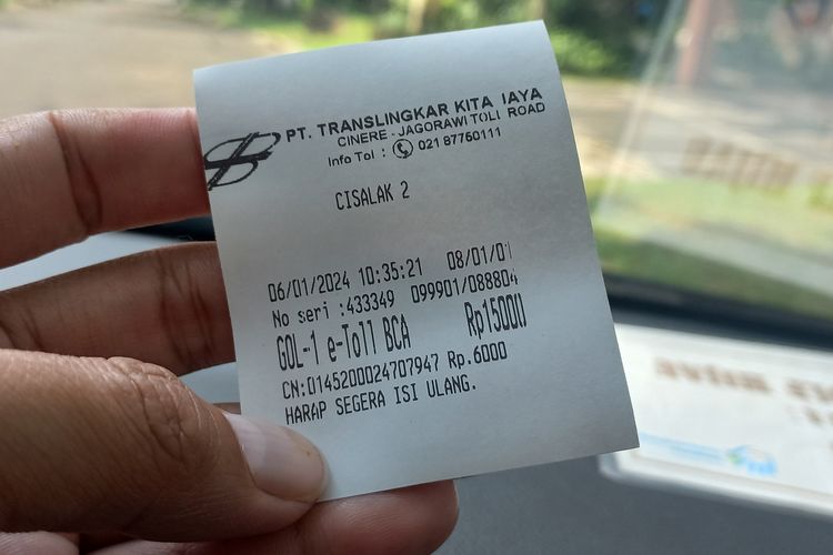 Tarif Tol Cijago naik menjadi Rp 15.000 untuk Golongan I