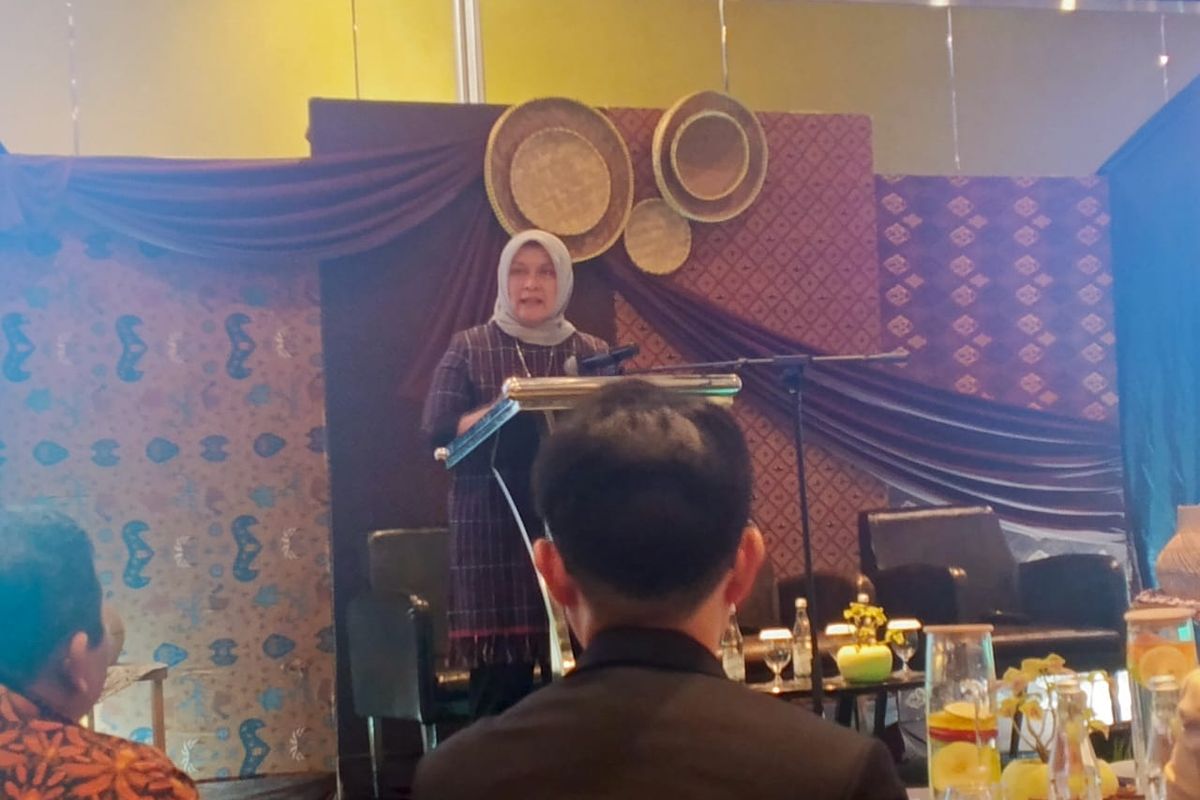 Deputi Bidang Industri dan Investasi Kementerian Pariwisata, Rizki Handayani Mustafa dalam workshop Empowering Sustainable Tourism: Integrating Blue, Green, and Circular Economy (BGCE) di Jakarta, Selasa (26/8/2025).