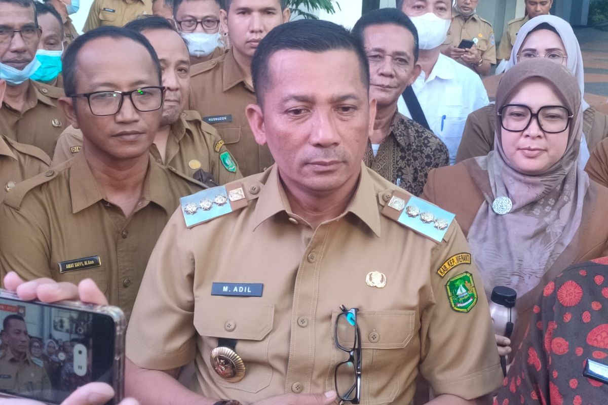 Bupati Kepulauan Meranti Muhammad Adil ditemui di Kantor Kementerian Dalam Negeri, Jakarta, Selasa (20/12/2022).