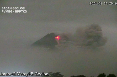 Gunung Merapi Kembali Keluarkan Guguran Lava Pijar, Meluncur Sejauh 800 Meter