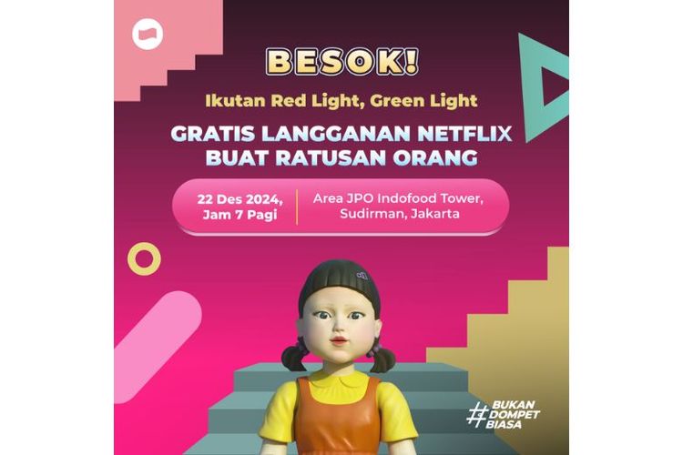 Tantangan Red Light Green Light bareng DANA di CFD.