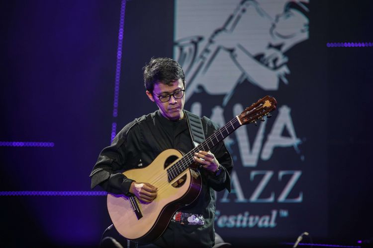 Tohpati tampil di Java Jazz Festival 2019 di JI Expo Kemayoran, Jakarta, Minggu (3/3/2019) malam.