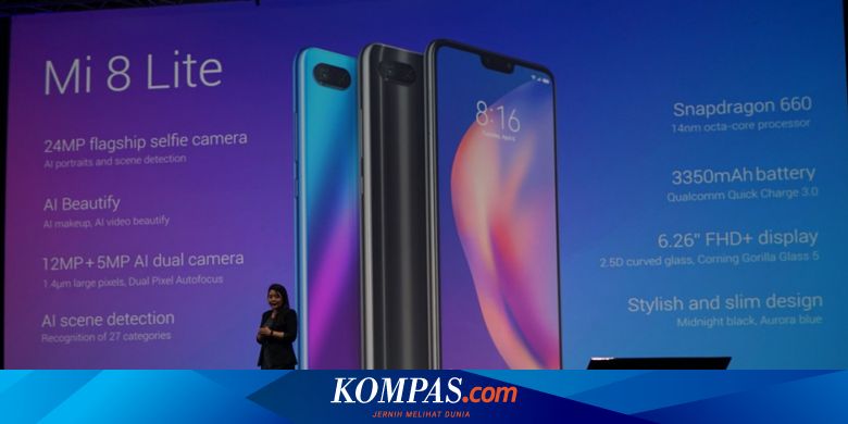 Resmi Masuk Indonesia Xiaomi Mi 8 Lite Dijual Rp 3 7 Juta
