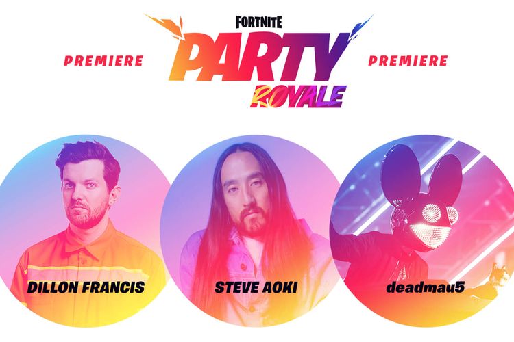 Poster Fortnite Party Royale.