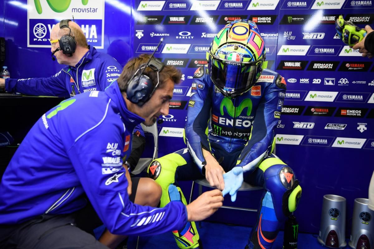 Rossi kesulitan di Motegi