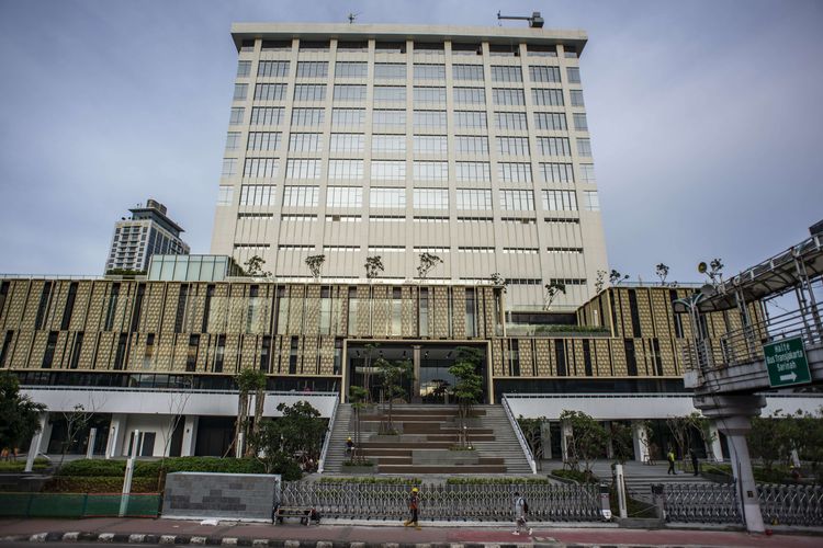 Suasana Gedung Sarinah pascarenovasi di Jakarta, Sabtu (19/3/2022). Pusat perbelanjaan atau mal tertua di Indonesia itu akan dibuka untuk umum mulai 21 Maret 2022.