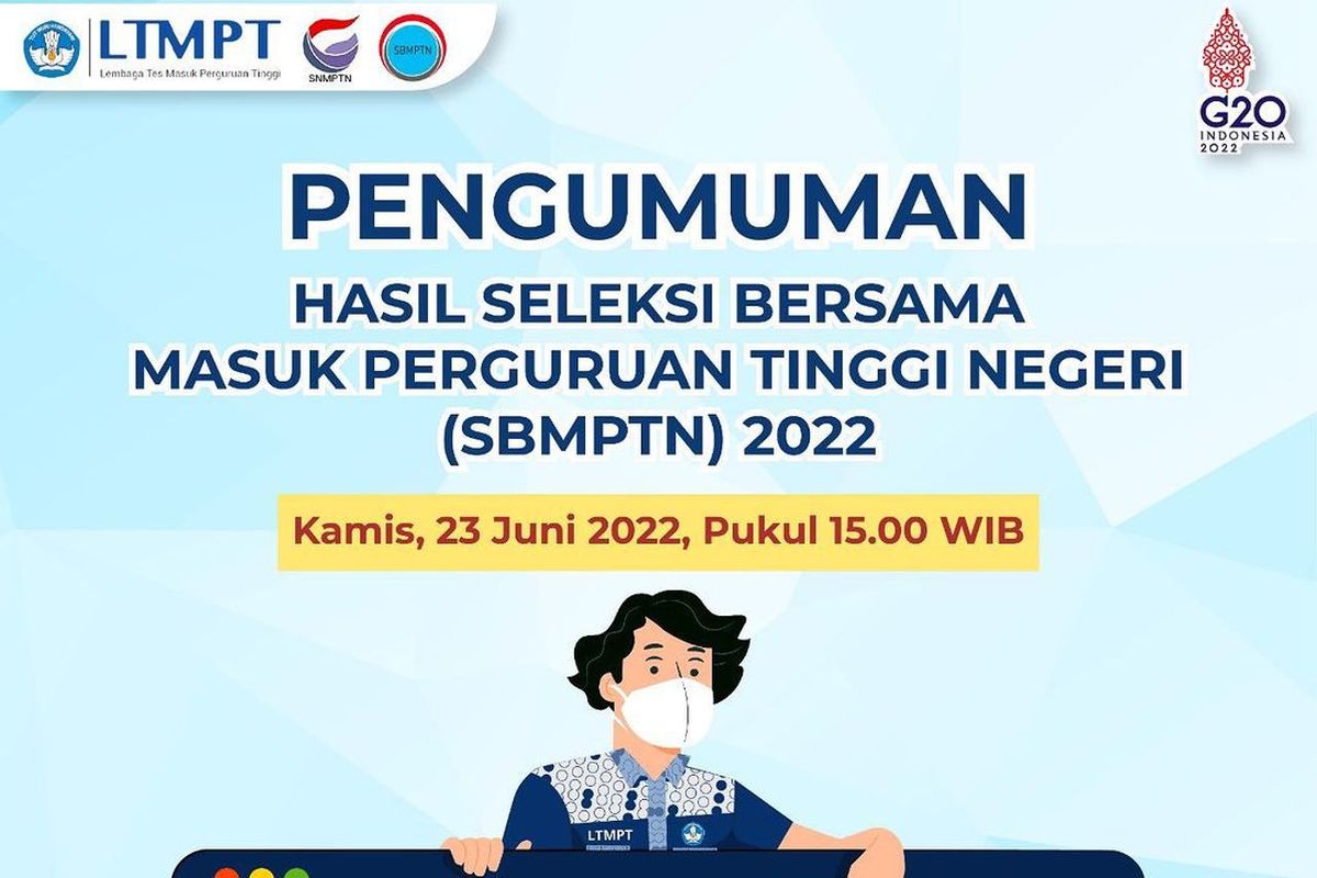 Selain pada laman utama pengumuman-sbmptn.ltmpt.ac.id, calon mahasiswa juga dapat mengakses pengumuman hasil seleksi jalur SBMPTN 2022 melalui 32 laman mirror.