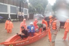 86 Warga Cilandak Timur Mengungsi Usai Rumahnya Terendam Banjir 180 Cm