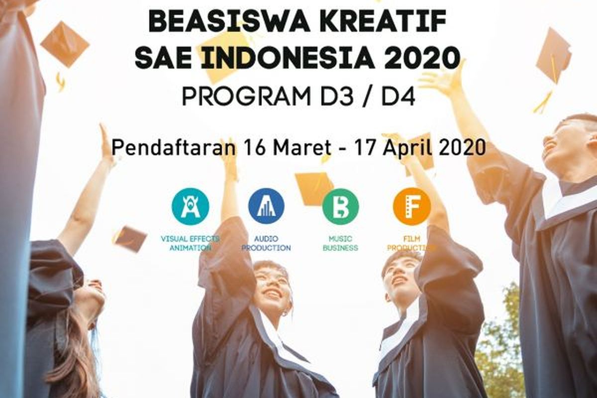 Info Beasiswa Kreatif SAE Indonesia 2020.