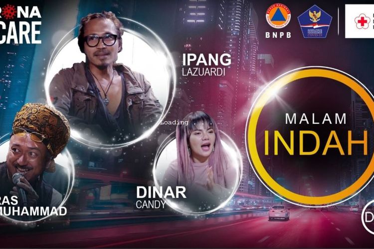 Program Malam Indah dengan bintang tamu Ipang, Dinar Candy, dan Ras Muhammad. Acara yang dipandu Iwa K ini ditayangkan di Mola TV.