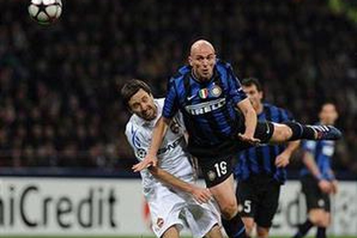 Gelandang Inter Milan, Esteban Cambiasso.
