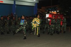 Tiba di Palembang, Jenazah Sertu Anumerta Rikson Disambut Upacara Militer