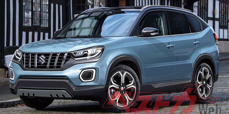 Hasil rendering Suzuki Vitara generasi baru