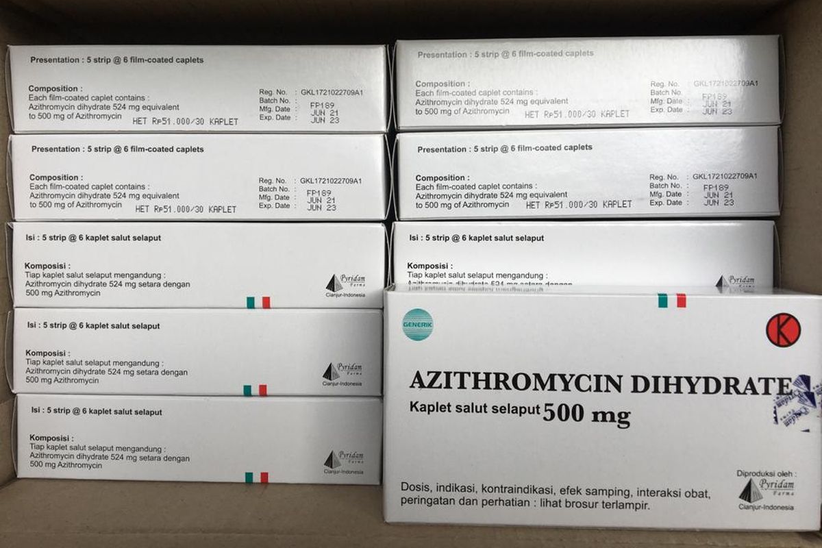 Azithromycin buatan Pyridam Farma 