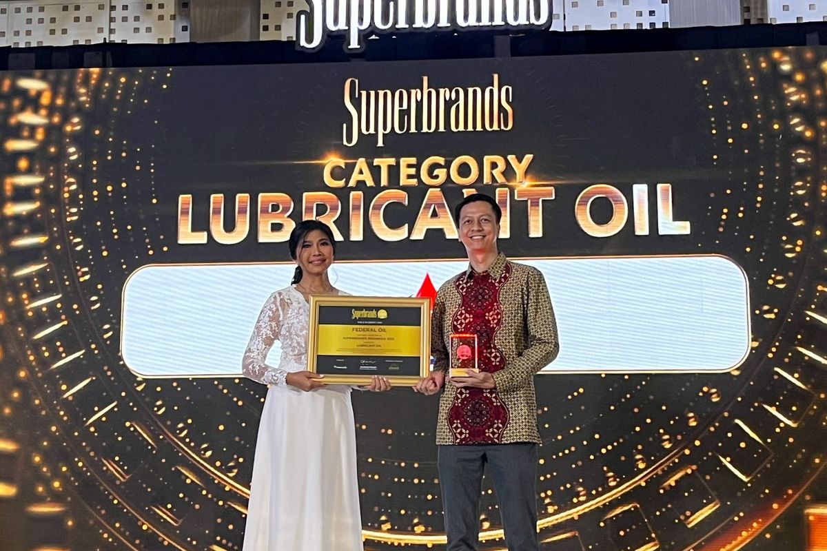 Federal Oil menang penghargaan superbrands 2022 kategori pelumas kendaraan bermotor