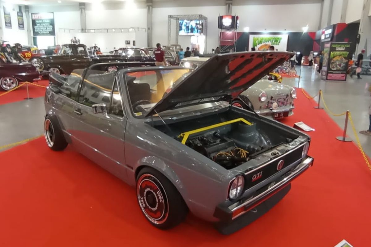 VW Golf MK1 Cabriolet di Kustomfest 2022