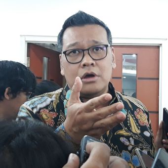 Wakil Sekretaris Jenderal PDI Perjuangan Eriko Sotarduga di kantor DPP PDIP, Menteng, Jakarta Pusat.