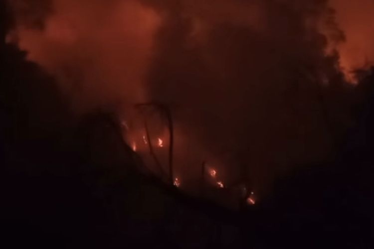 Baru Dua Hari Padam, Kebakaran Kembali Melanda Gunung Pakuwaja Wonosobo Sebabkan 5 Hektare Hutan Lindung Terbakar