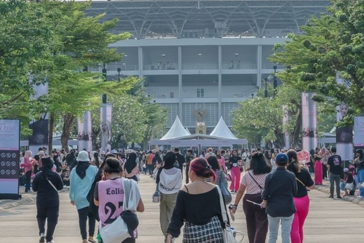 Ilustrasi Stadion Gelora Bung Karno (GBK) di Jakarta Pusat.