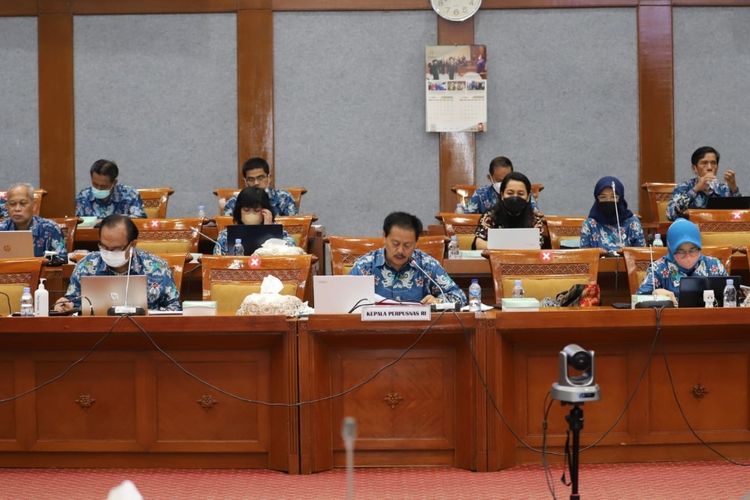 Rapat dengar pendapat (RDP) antara Komisi X DPR RI dengan Perpusnas di Gedung Nusantara I, Jakarta (2/6/2022).