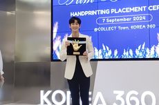 Kim Soo Hyun Letakkan Handprinting di KOREA 360 Jakarta