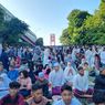 Jemaah Shalat Idul Fitri di Palembang Mengular hingga Jembatan Ampera